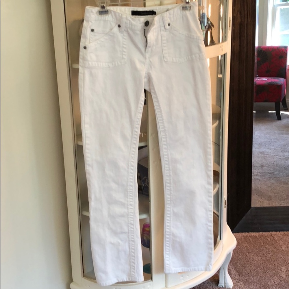 Calvin Klein size 4 White boot cut jeans